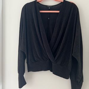 Black chiffon blouse